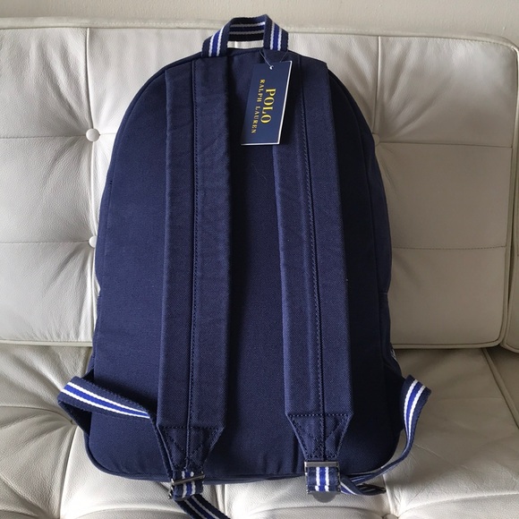 POLO RALPH LAUREN Boathouse Backpack Navy NWT - Picture 5 of 8